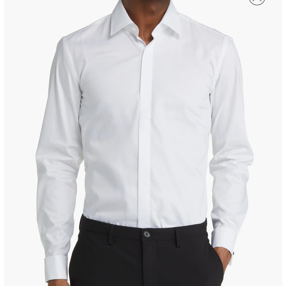NWOT Boss slim fit easy iron tuxedo shirt